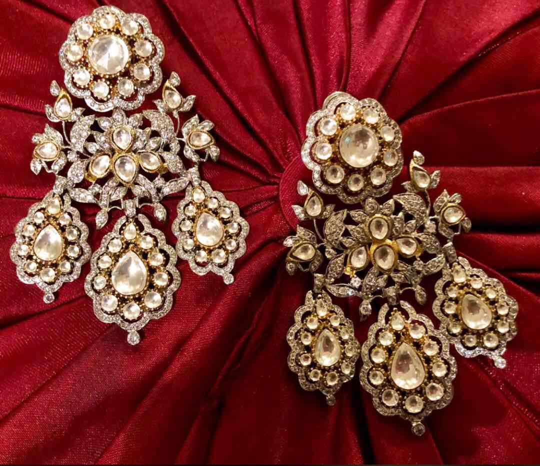 SONAM - ANTIQUE KUNDAN EARRINGS