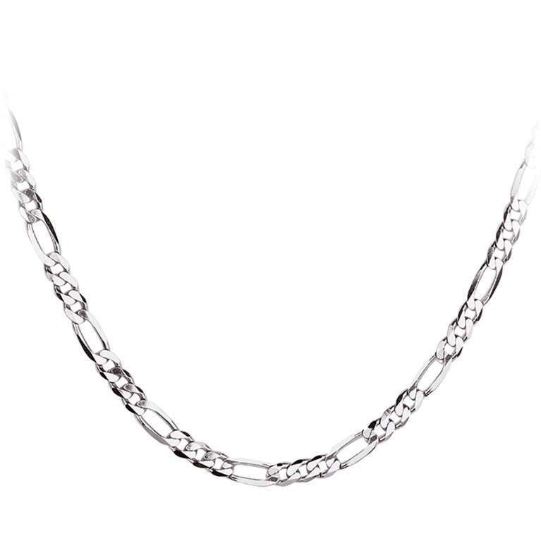 SILVER FIAGARO LINK CHAIN FOR MEN - House Of Shikha