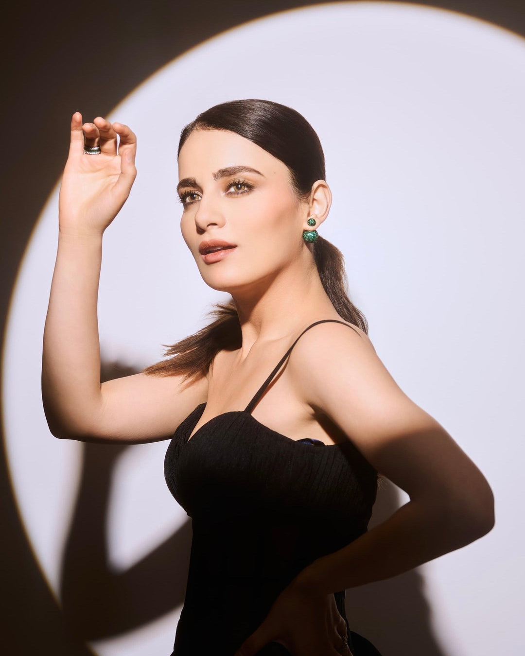 DISCO BALL - GREEN CZ EARRINGS House Of Shikha DISCO BALL - GREEN CZ EARRINGS House Of Shikha