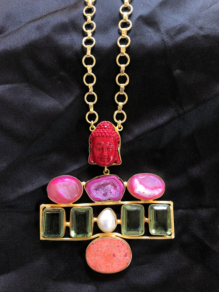 BUDDHA PENDANT CHAIN - House Of Shikha