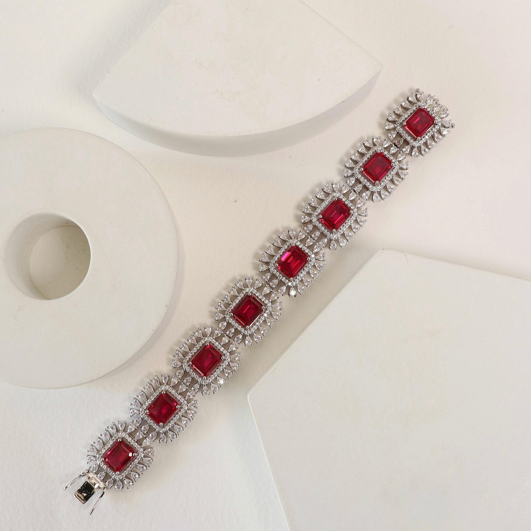 RIVEAR - CUBIC ZIRCONIA BRACELET - House Of Shikha