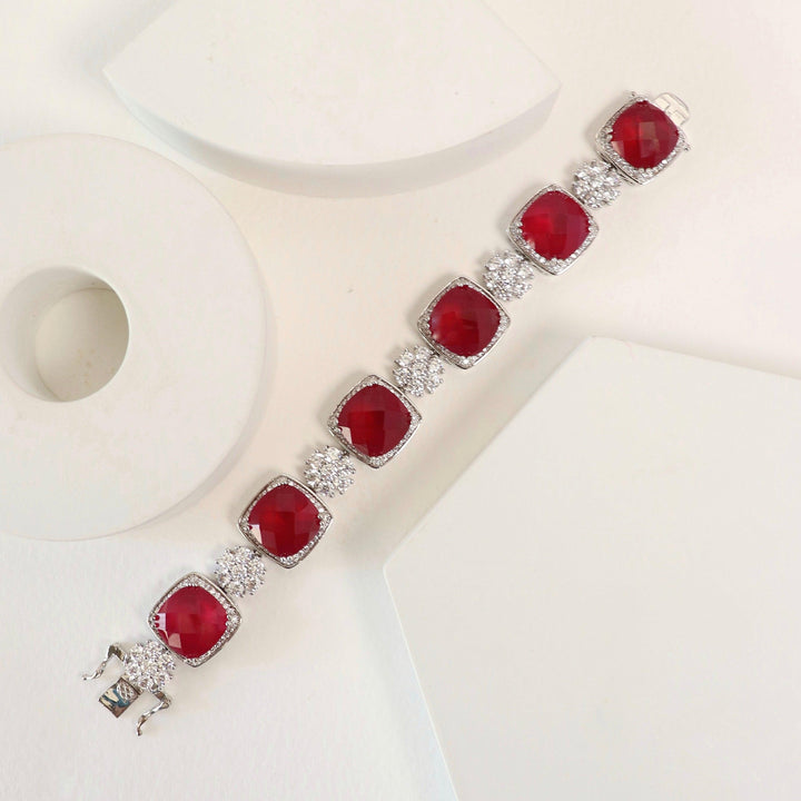 NAIBAH - CUBIC ZIRCONIA BRACELET - House Of Shikha