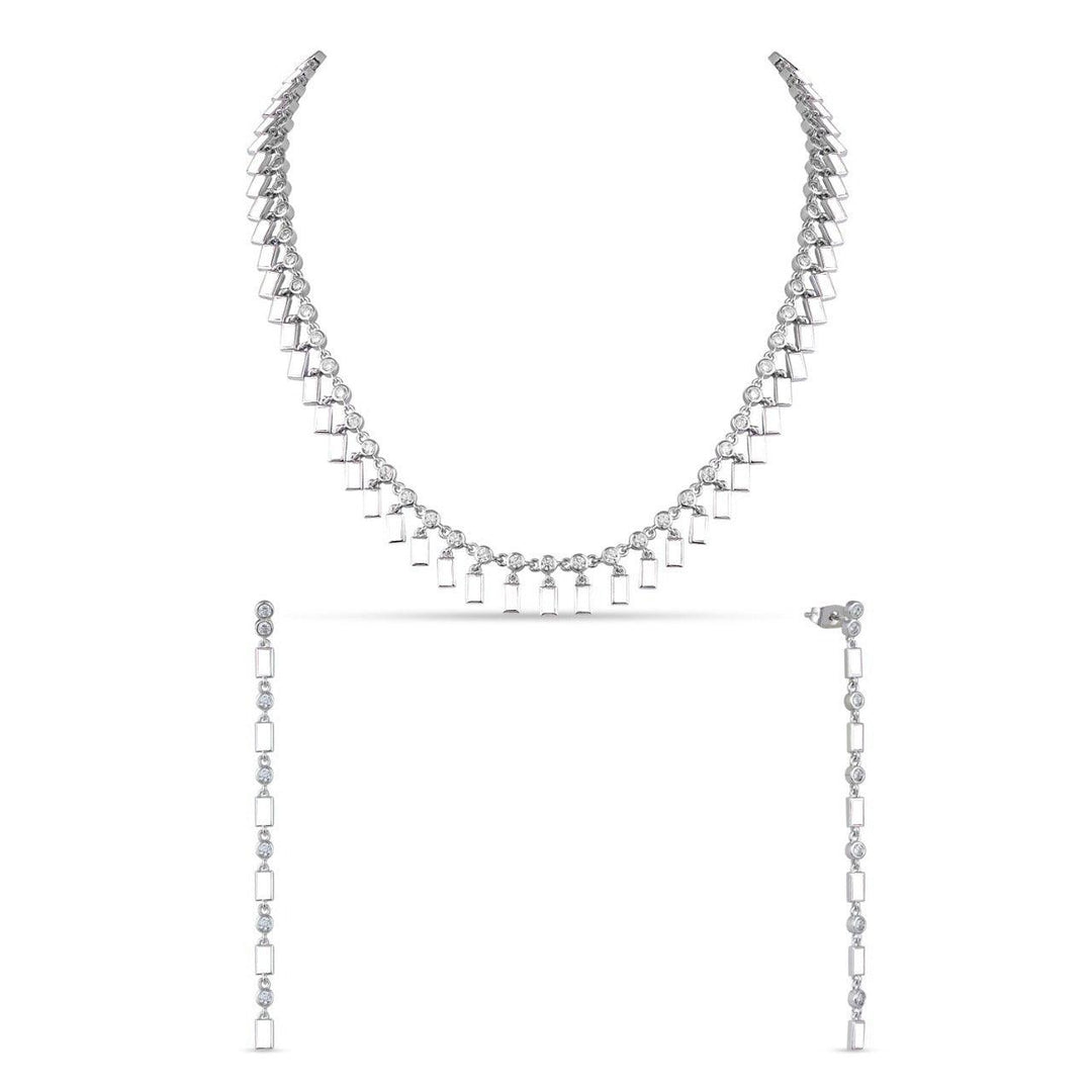 KUBBRAA ZIRCONIA CHOKER - House Of Shikha