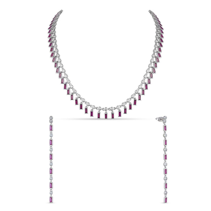 KUBBRAA ZIRCONIA CHOKER - House Of Shikha