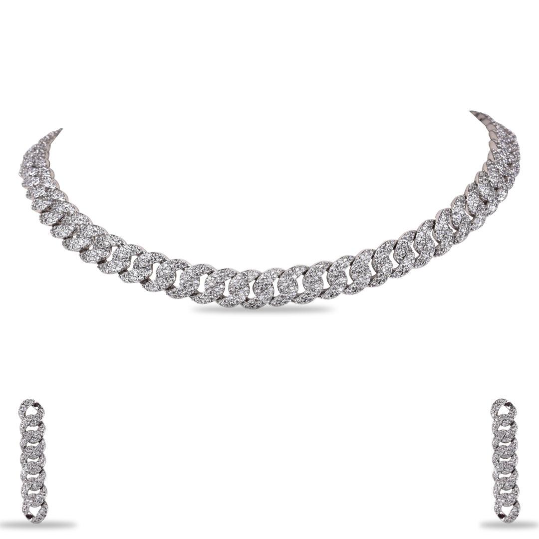 AKIAH ZIRCONIA CHOKER - House Of Shikha