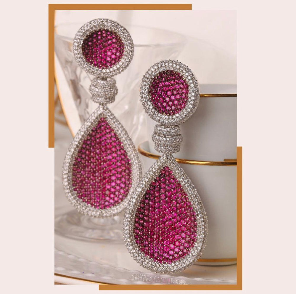 TABU TEADROP EARRINGS - House Of Shikha