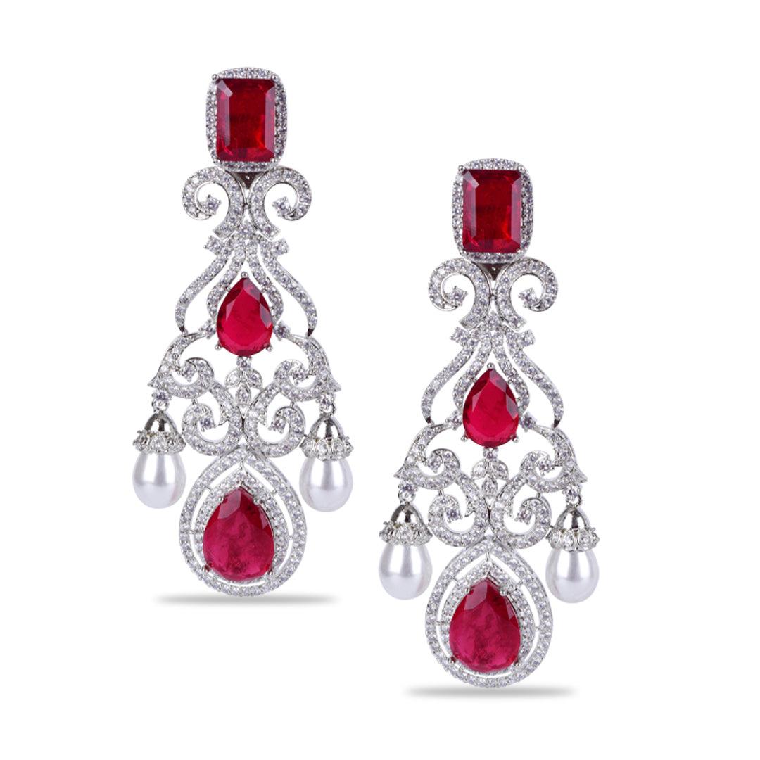 KAHINI - DOUBLET DANGLER EARRINGS - House Of Shikha