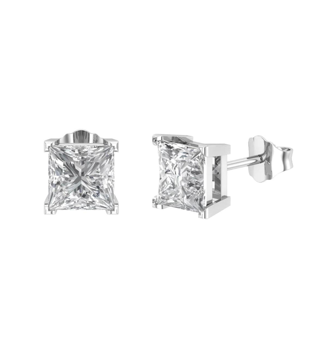 PRINCESS SOLITAIRE EARRINGS - House Of Shikha