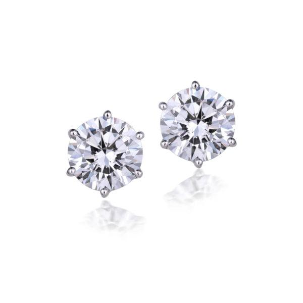 2ct ROUND SOLITAIRE EARRINGS - House Of Shikha