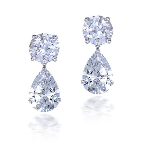 DROP SOLITAIRE EARRINGS - House Of Shikha