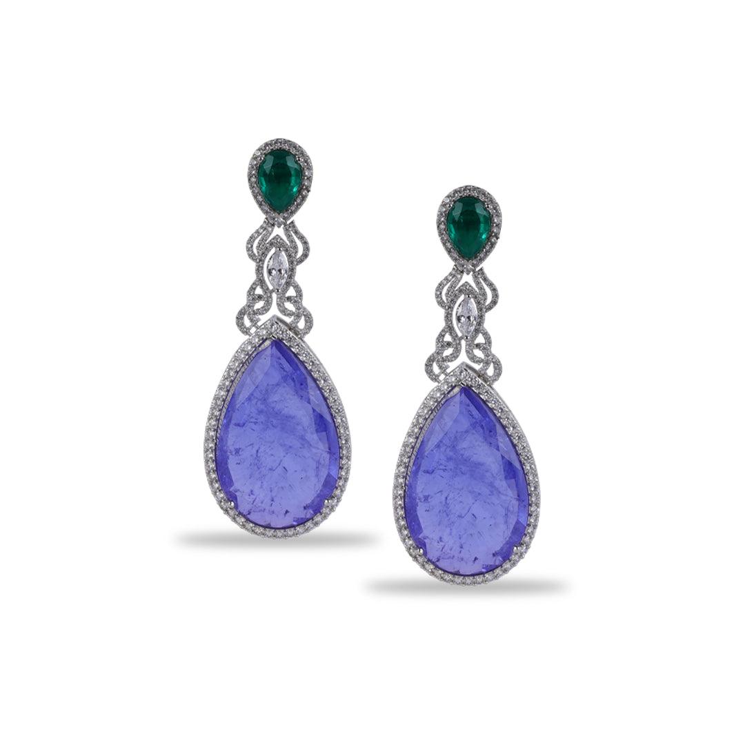 JOANNA - DOUBLET DANGLER EARRINGS - House Of Shikha