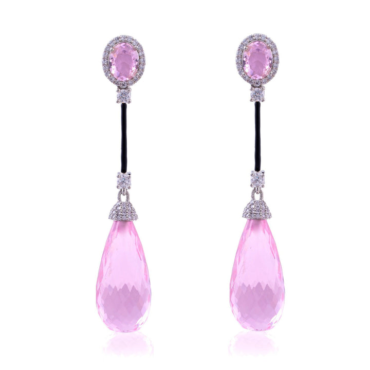 MARA - CZ DANGLER EARRINGS - House Of Shikha