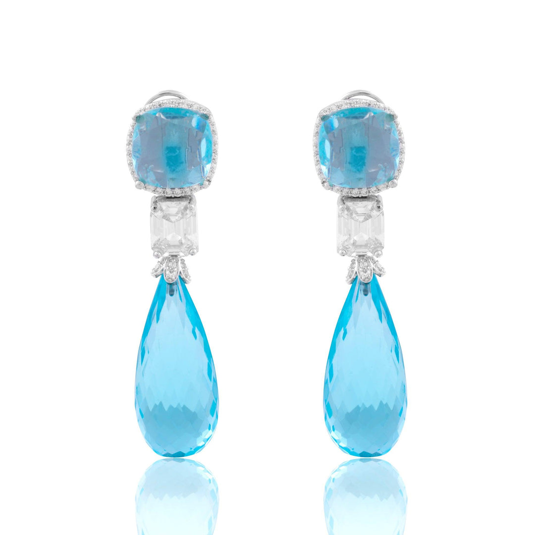 LARAA - CZ DANGLER EARRINGS - House Of Shikha