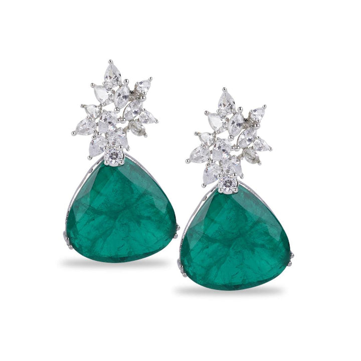 REBA - CZ EARRINGS - House Of Shikha