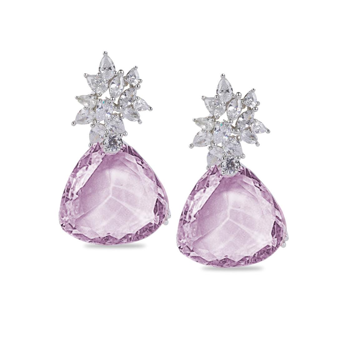 REBA - CZ EARRINGS - House Of Shikha