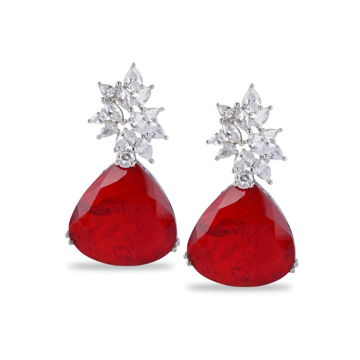 REBA - CZ EARRINGS - House Of Shikha