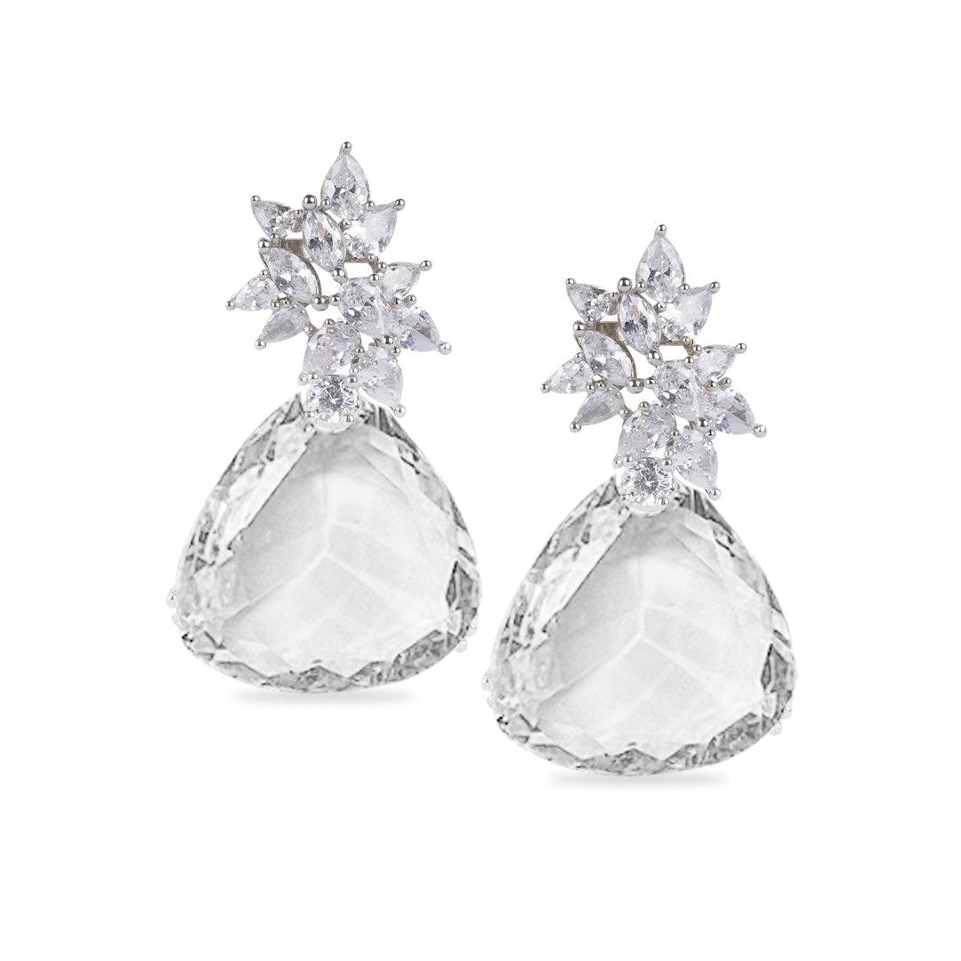 REBA - CZ EARRINGS - House Of Shikha