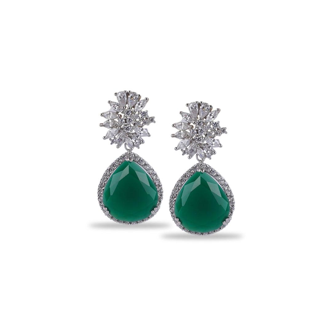 JAYKAY - CZ DROP EARRINGS - House Of Shikha