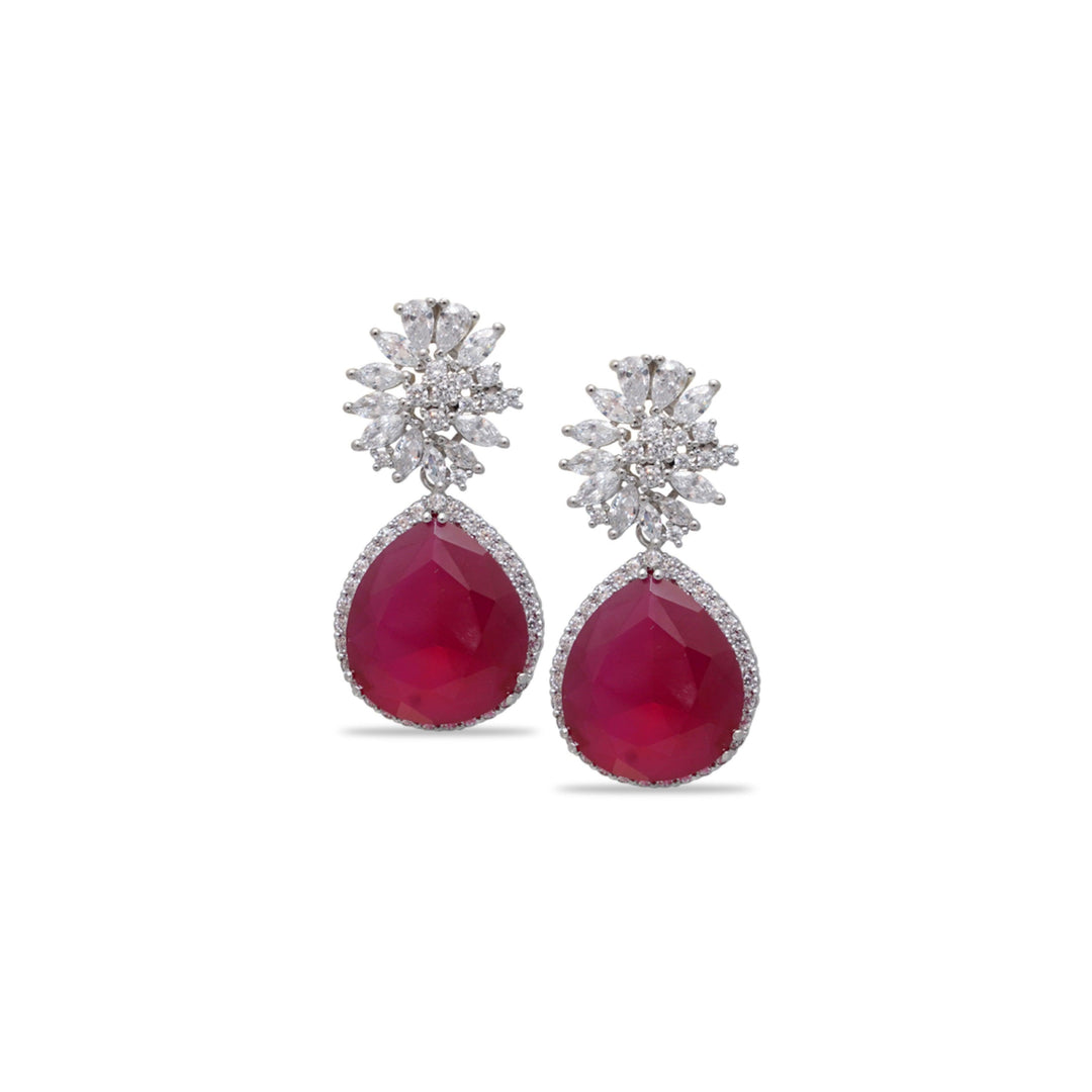 JAYKAY - CZ DROP EARRINGS - House Of Shikha