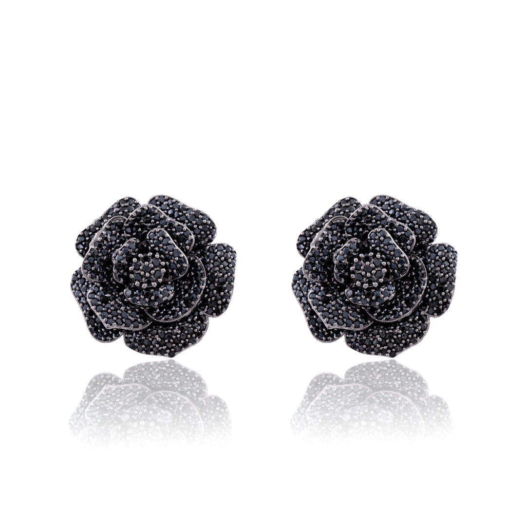 ROSE - CZ EARRINGS - House Of Shikha