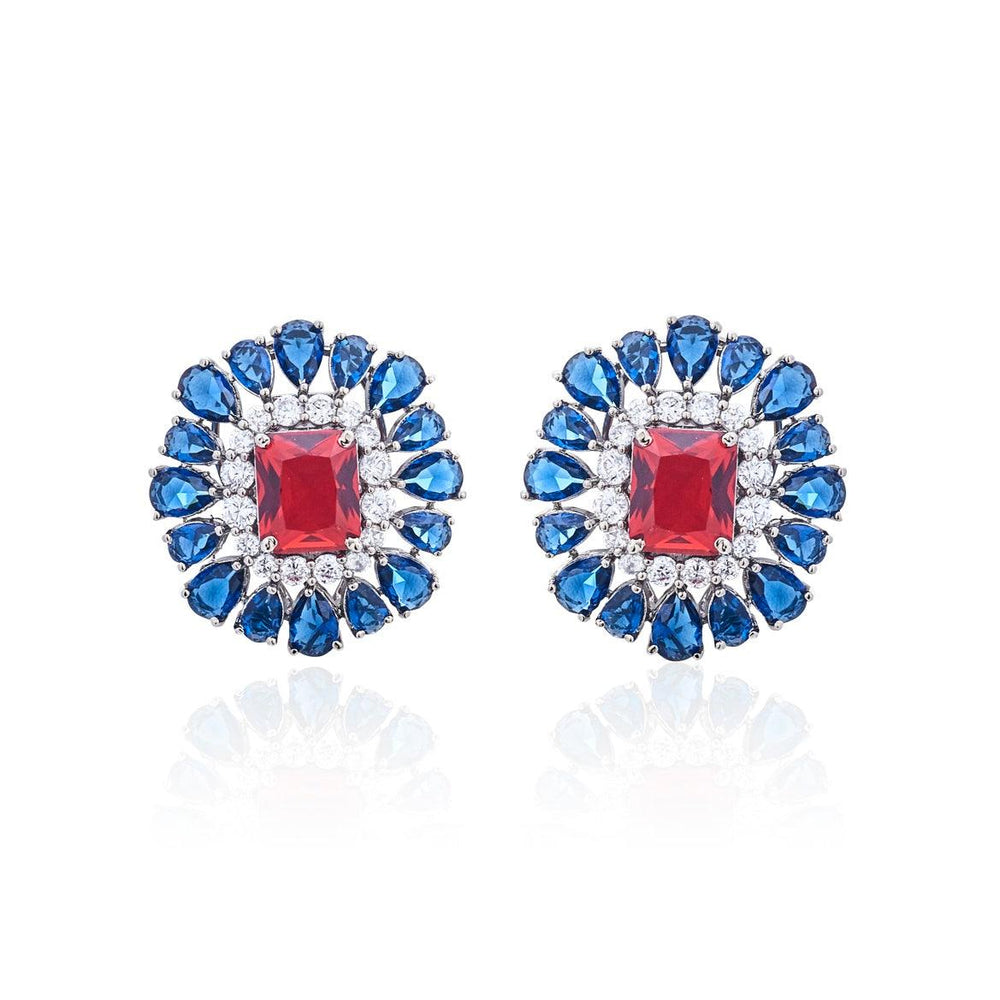 COLORBLOCK - CZ EARRINGS - House Of Shikha