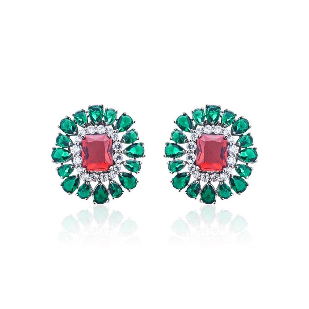 COLORBLOCK - CZ EARRINGS - House Of Shikha