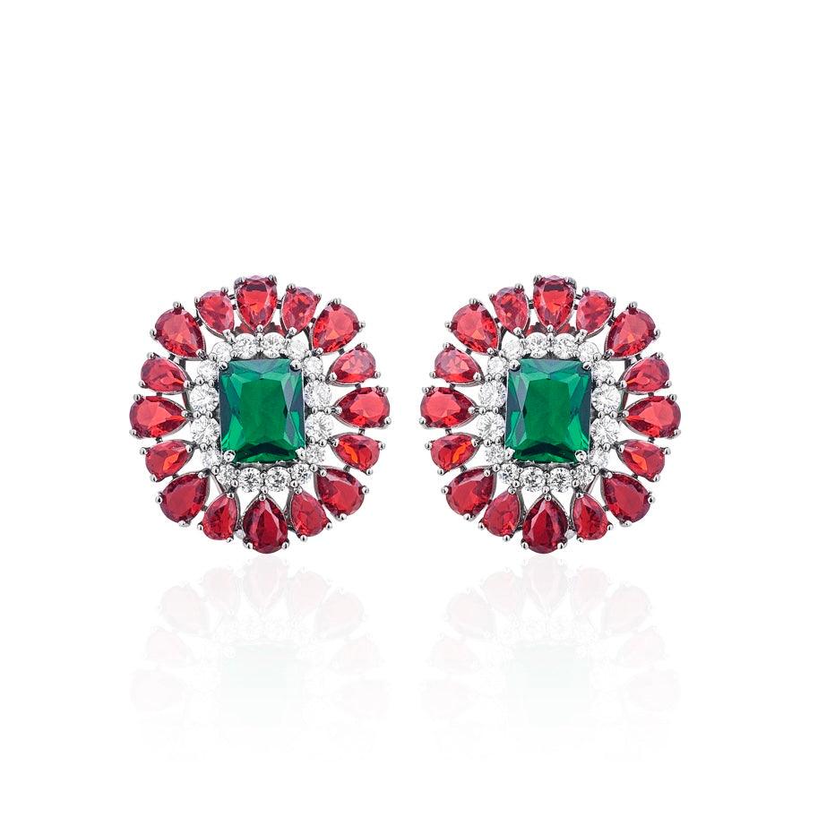 COLORBLOCK - CZ EARRINGS - House Of Shikha