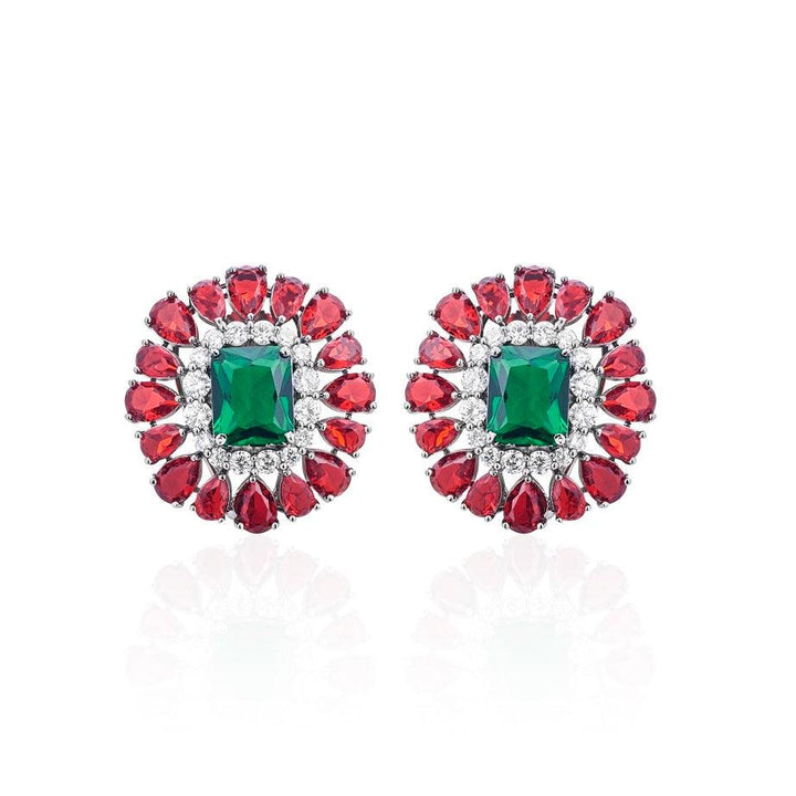 COLORBLOCK - CZ EARRINGS - House Of Shikha