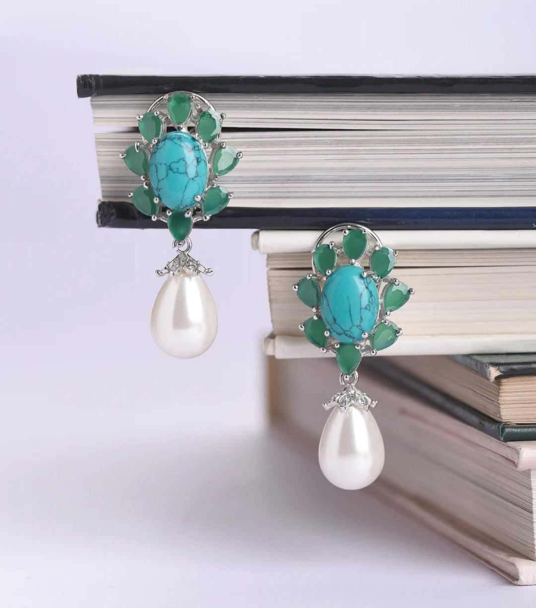 HOORIYA - PEARL DROP EARRINGS - House Of Shikha