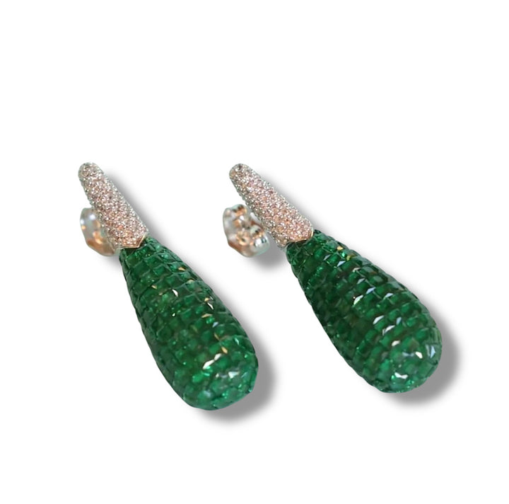 BADIA - GREEN CZ EARRINGS