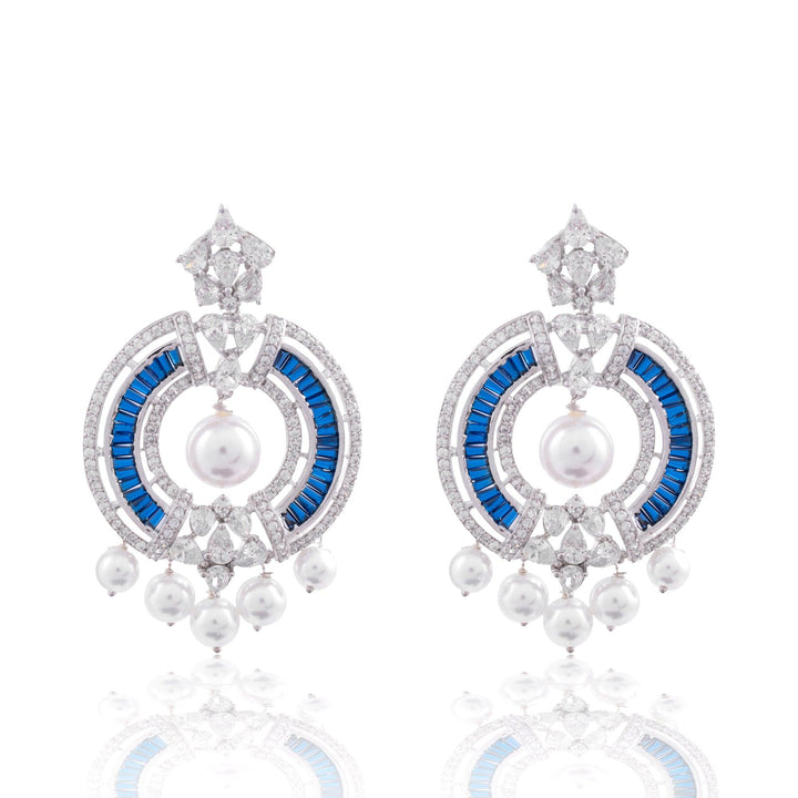 RANIA - ZIRCONIA CHAANBALI EARRINGS - House Of Shikha