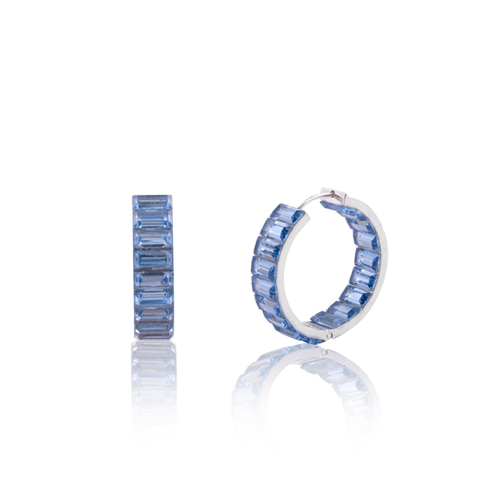 BAHL - SWAROVSKI HOOP EARRINGS - House Of Shikha