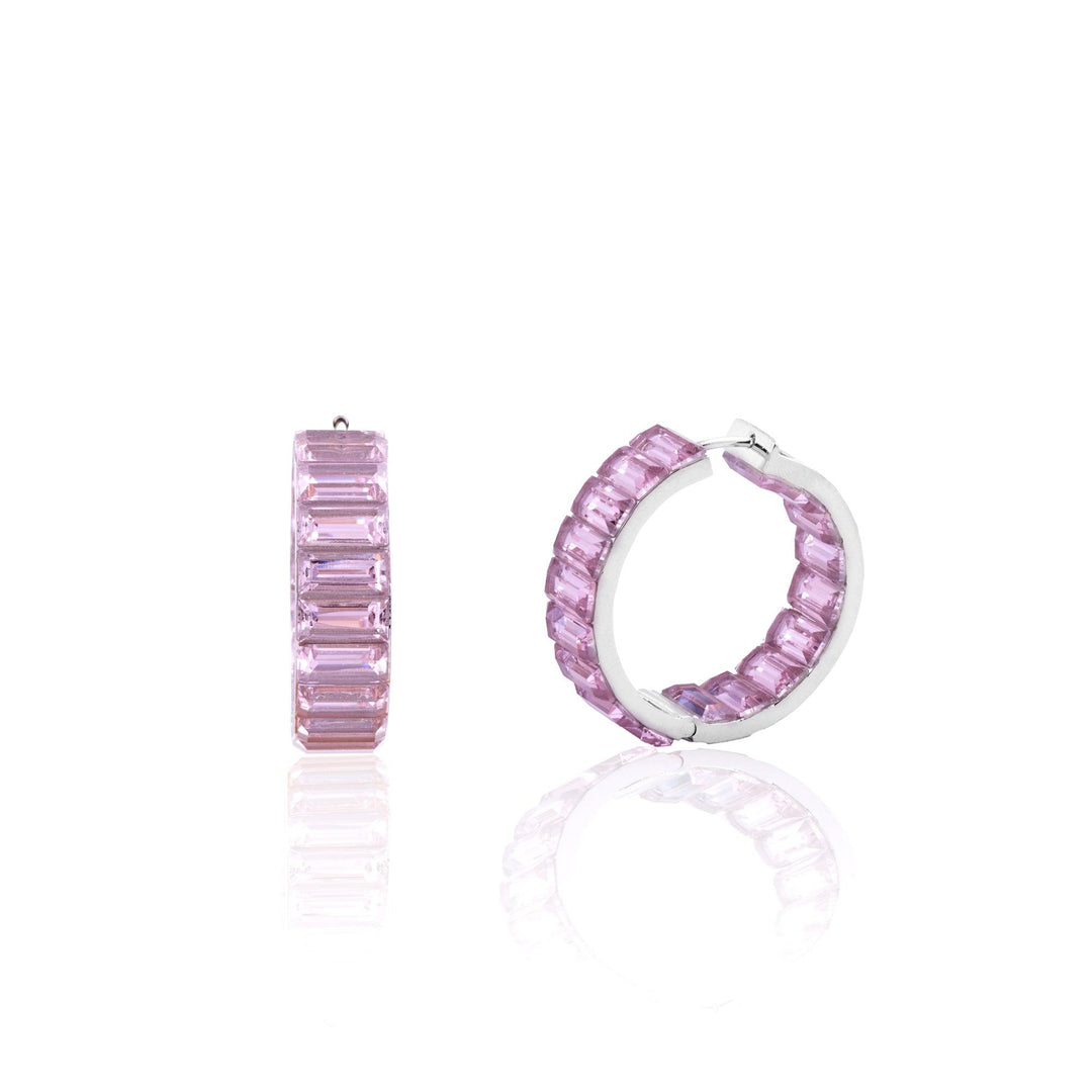 BAHL - SWAROVSKI HOOP EARRINGS - House Of Shikha