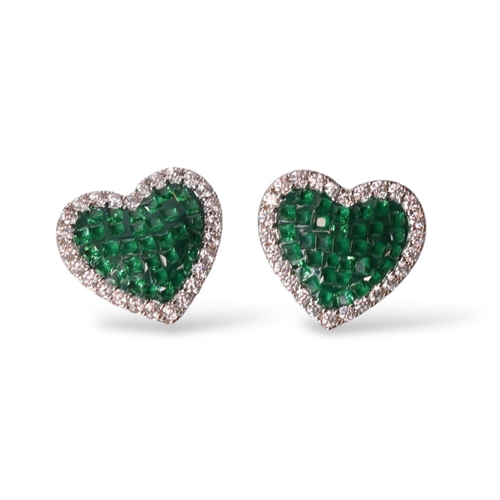 COLOR HEARTS STUDS