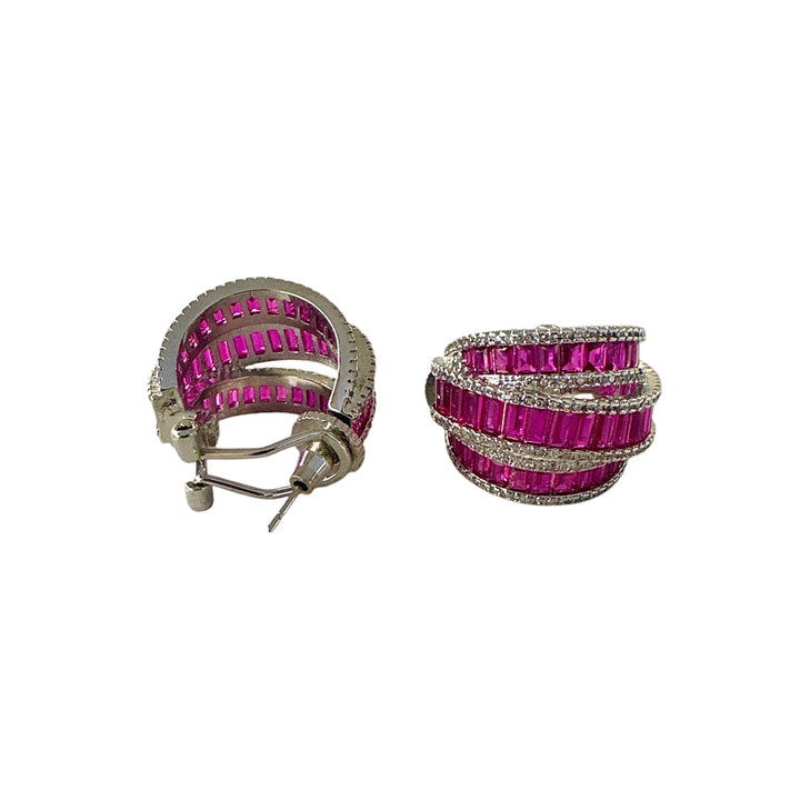 MURTU - TRIPLE LAYER CZ HOOPS