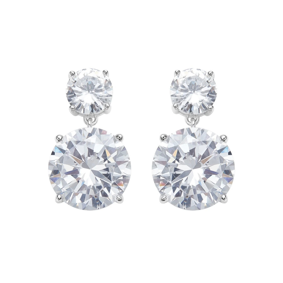 HANSIKA SOLITAIRE DROP EARRINGS
