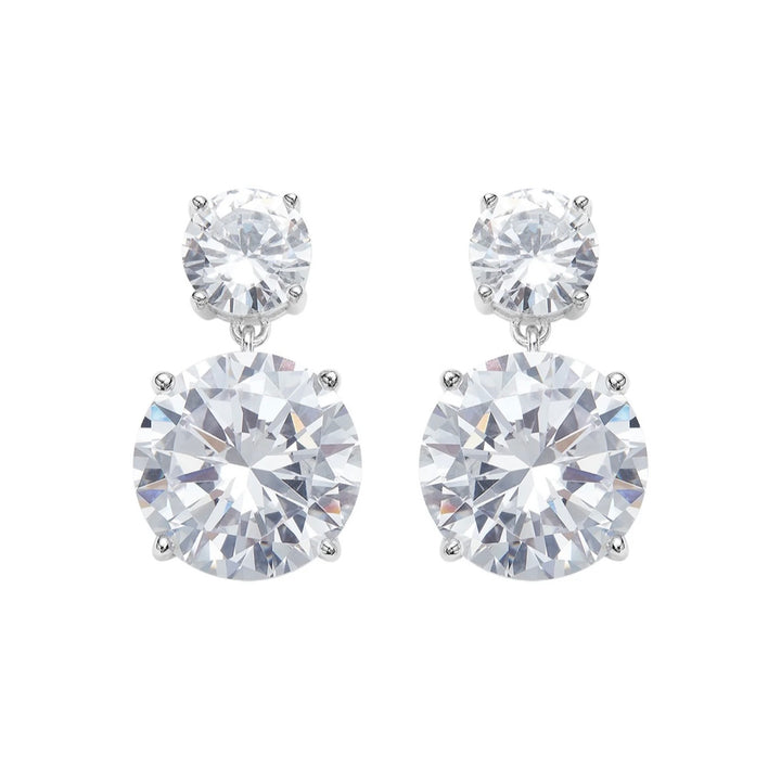 HANSIKA SOLITAIRE DROP EARRINGS