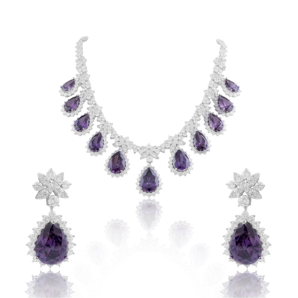 WAMIK - CZ NECKLACE SET - House Of Shikha