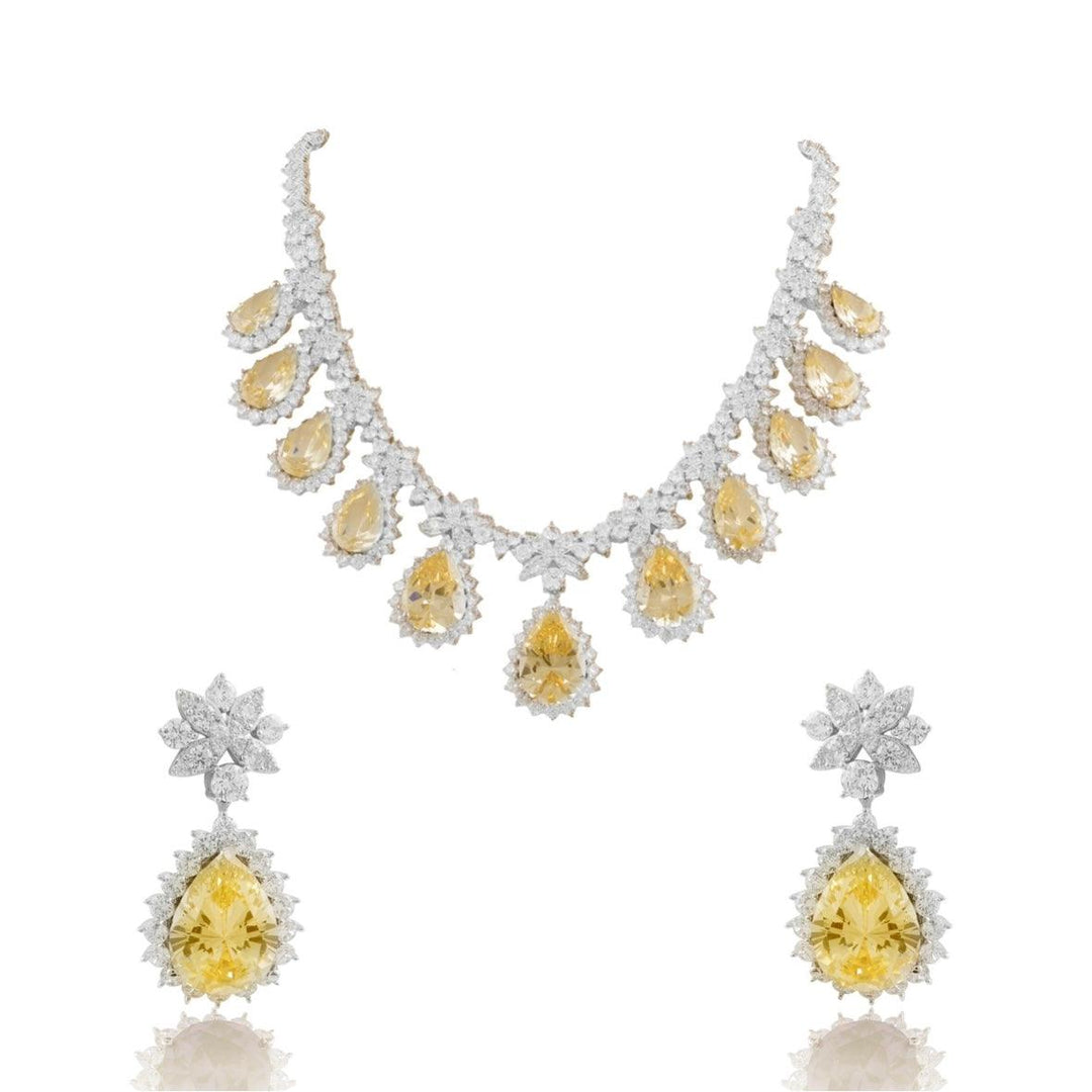 WAMIK - CZ NECKLACE SET - House Of Shikha