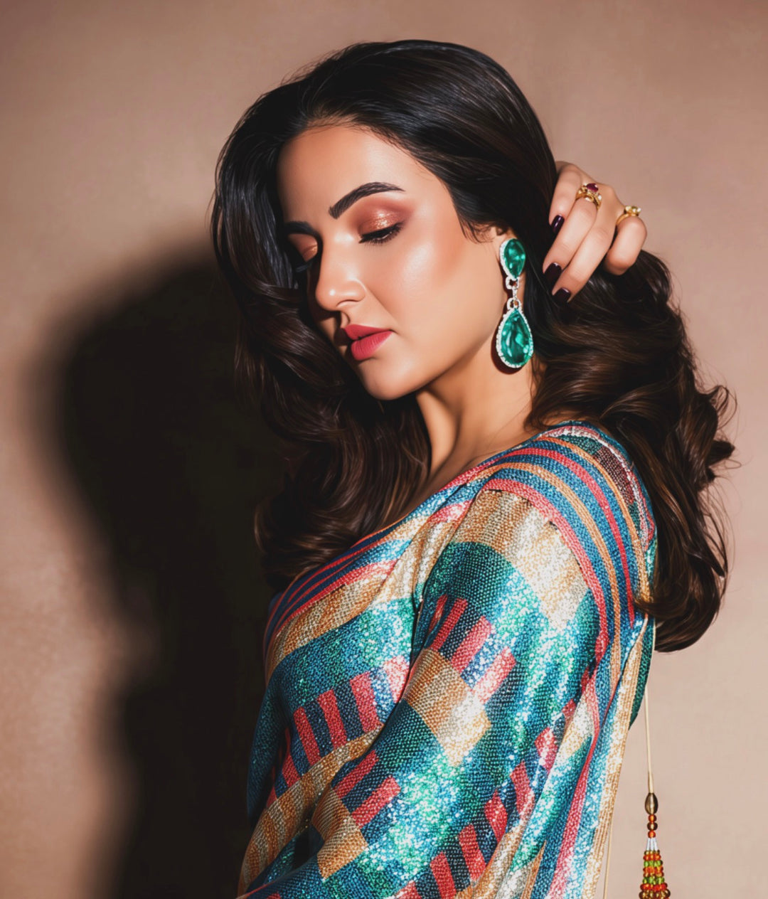 DINAH - CZ DANGLER EARRINGS