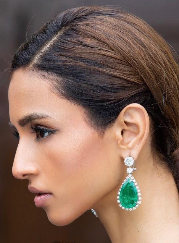 NINA - YELLOW DOUBLET DANGLER EARRINGS - House Of Shikha