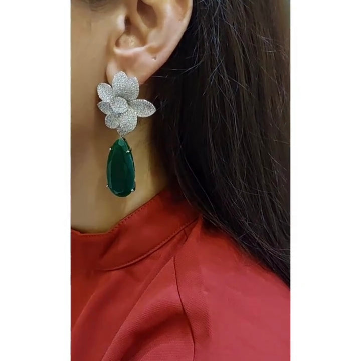 ASHIA - DOUBLET CZ EARRINGS