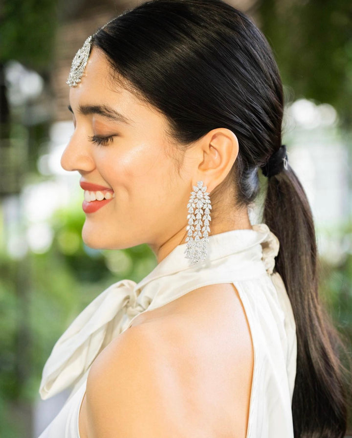 ANNE - CZ DANGLER EARRINGS - House Of Shikha