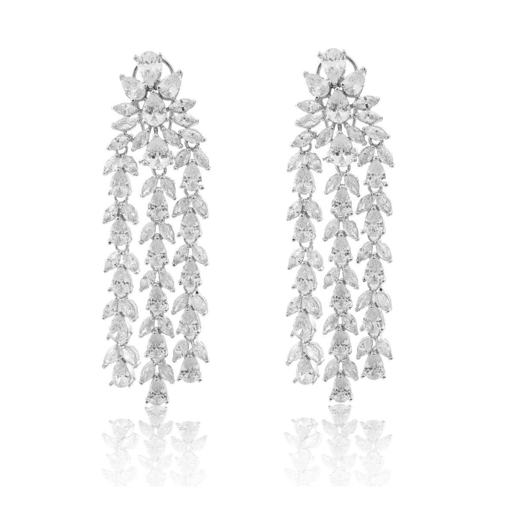 ANNE - CZ DANGLER EARRINGS - House Of Shikha