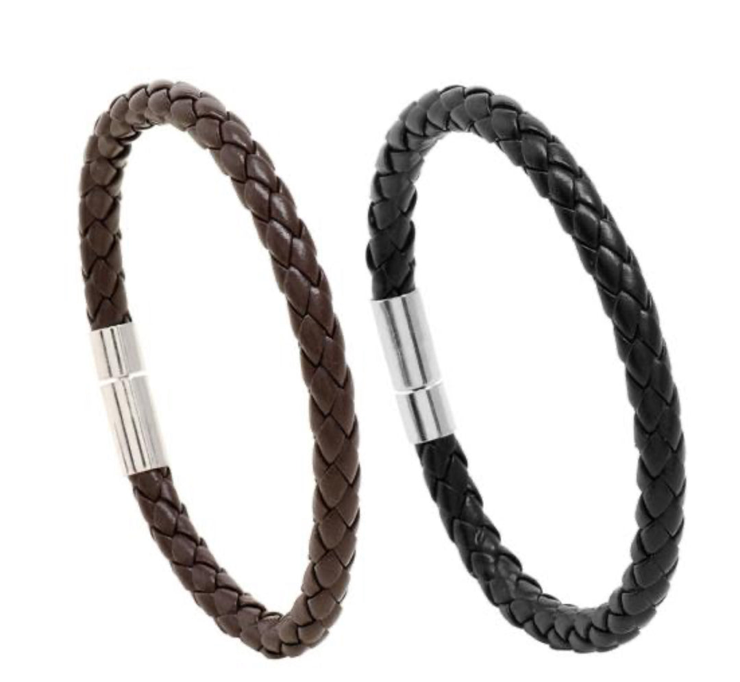 Men's Braided Rope Leather Bracelet - House Of Shikha