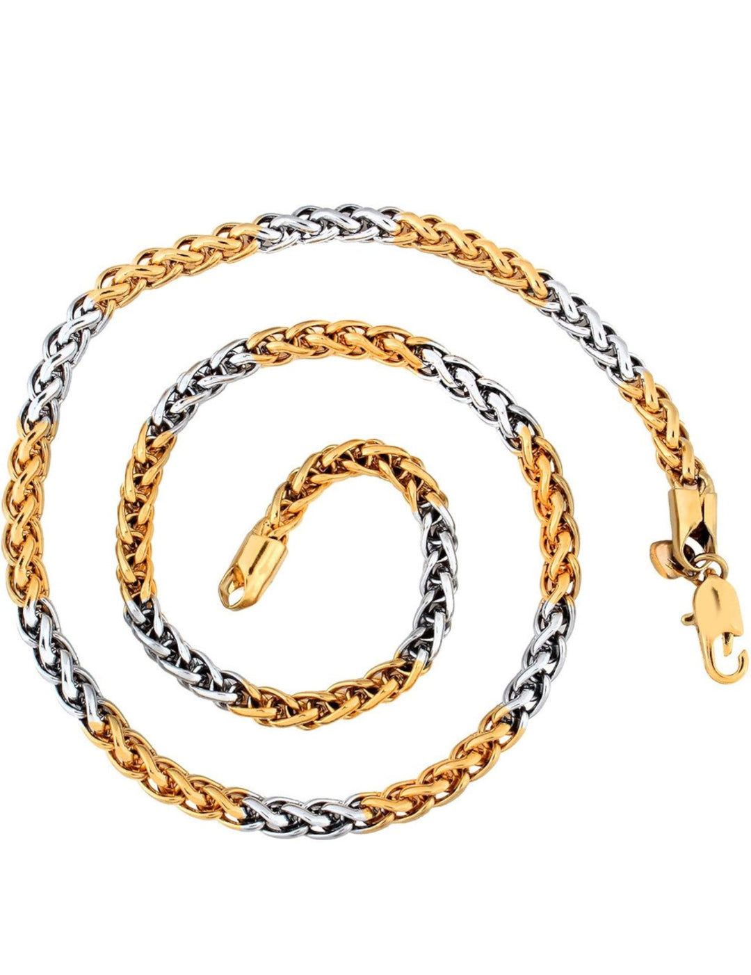 TWO TONE ROPE CHAIN FOR MEN - House Of Shikha