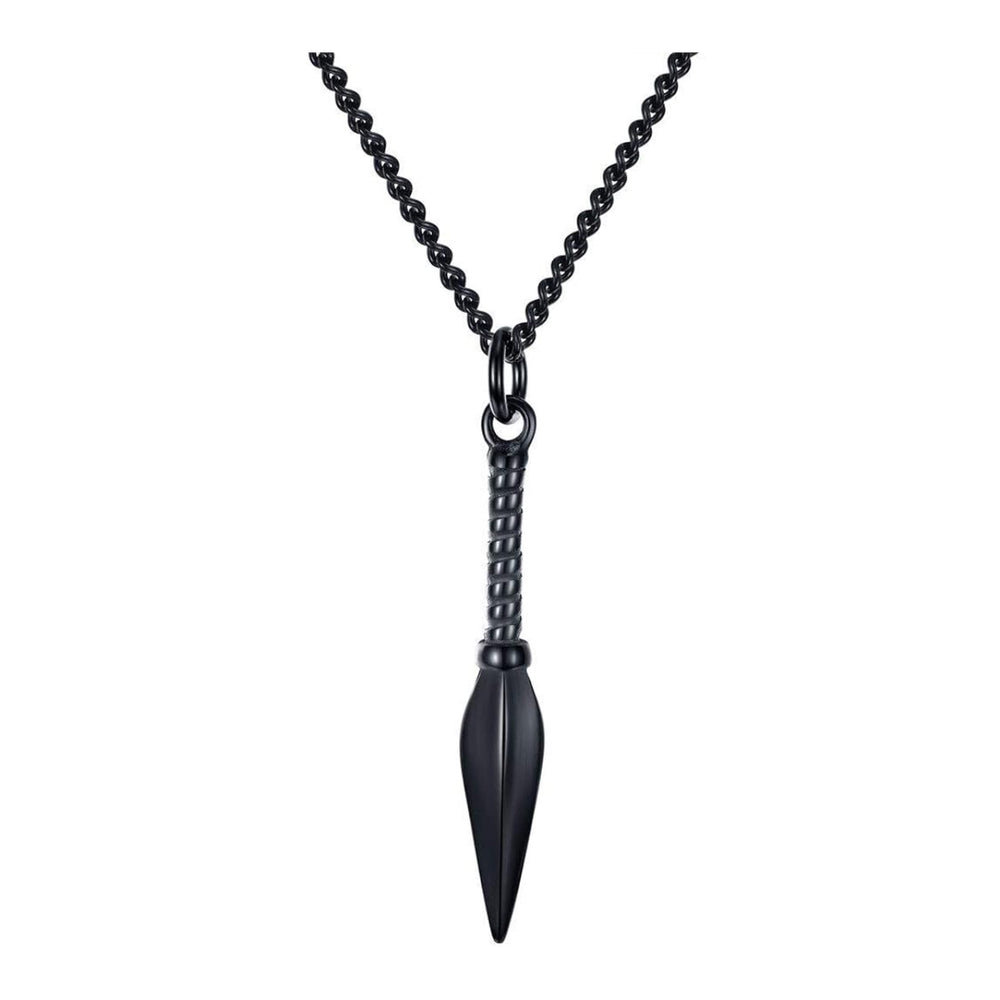 NINJA ARROWHEAD PENDANT BLACK CHAIN - House Of Shikha