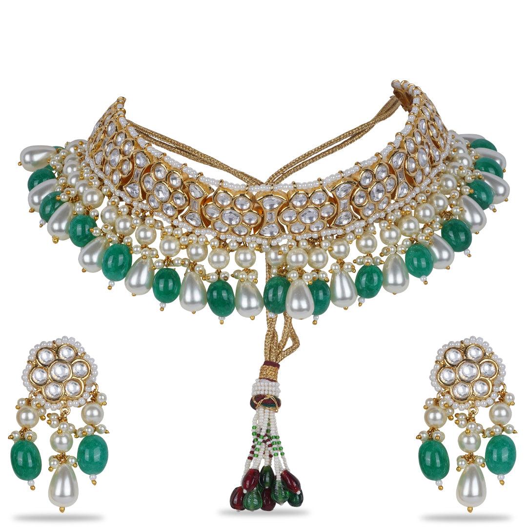 ATARAH KUNDAN & PEARL CHOKER - House Of Shikha