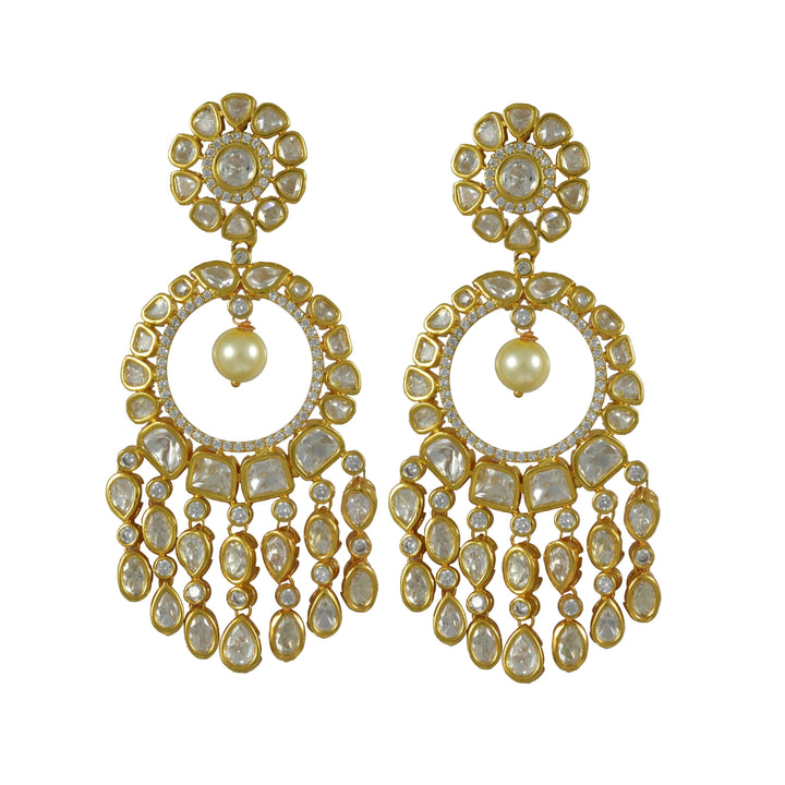 UNCUT CHANDBALI EARRINGS - House Of Shikha