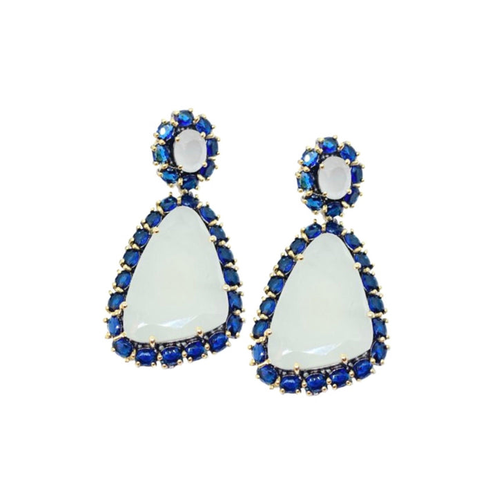 UNEVEN TEARDROP EARRINGS - House Of Shikha